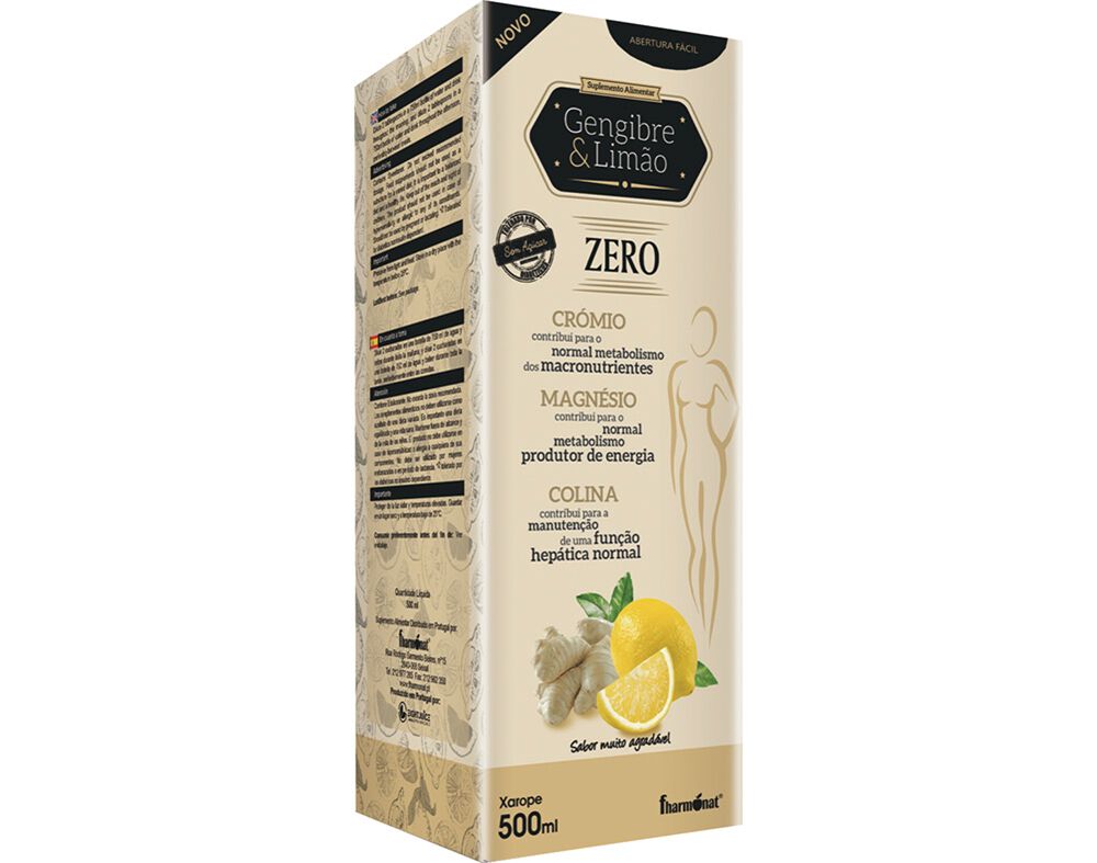 SUPLEMENTO FHARMONAT XAROPE GENGIBRE E LIM&Atilde;O 500ML image number 0