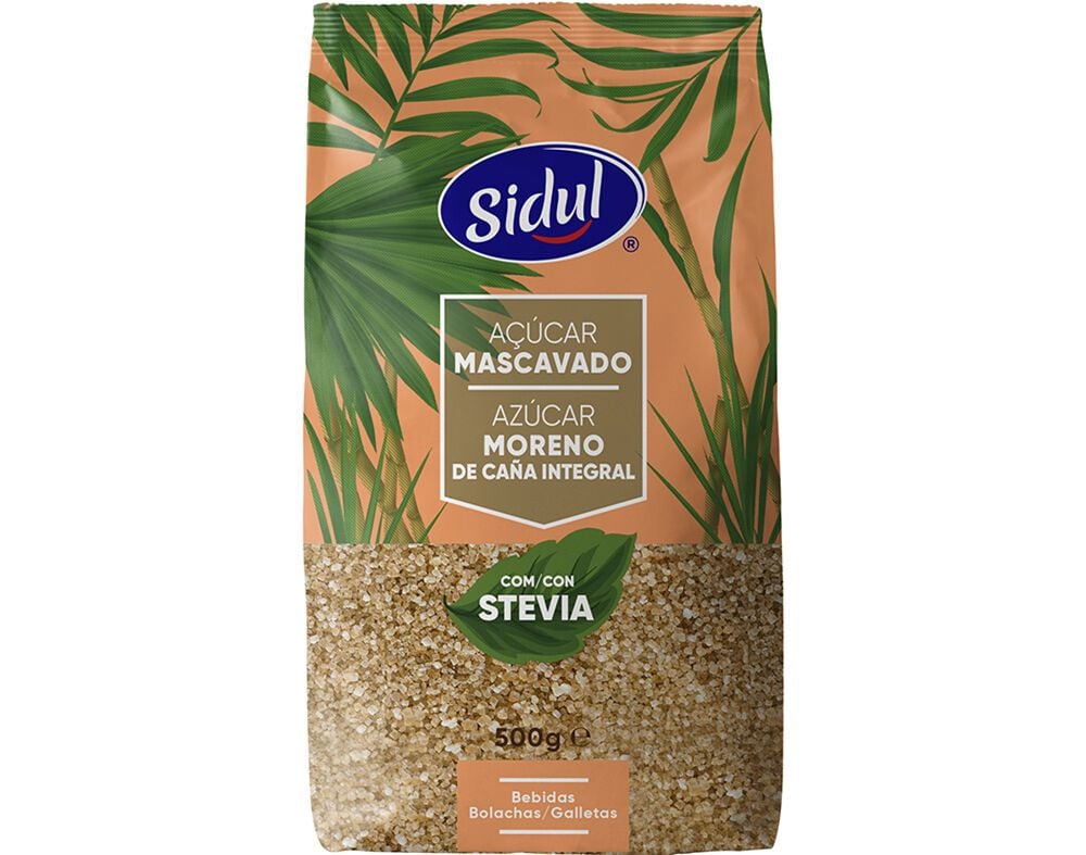 A&Ccedil;&Uacute;CAR SIDUL MASCAVADO COM STEVIA 500G image number 0