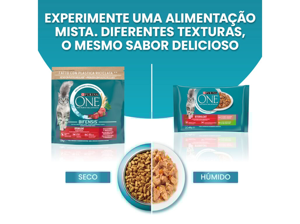 COMIDA H&Uacute;MIDA PARA GATO PURINA ONE ESTERILIZADO 12X85G image number 7