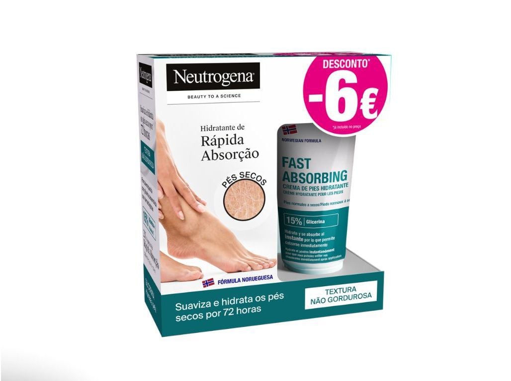 PACK CREME P&Eacute;S NEUTROGENA R&Aacute;PIDA ABSOR&Ccedil;&Atilde;O 2X100ML image number 0