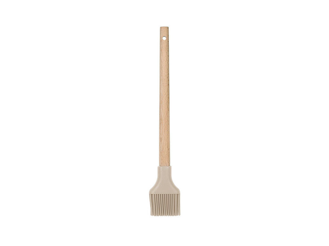 PINCEL DE PASTELARIA ACTUEL EM SILICONE COM CABO DE MADEIRA