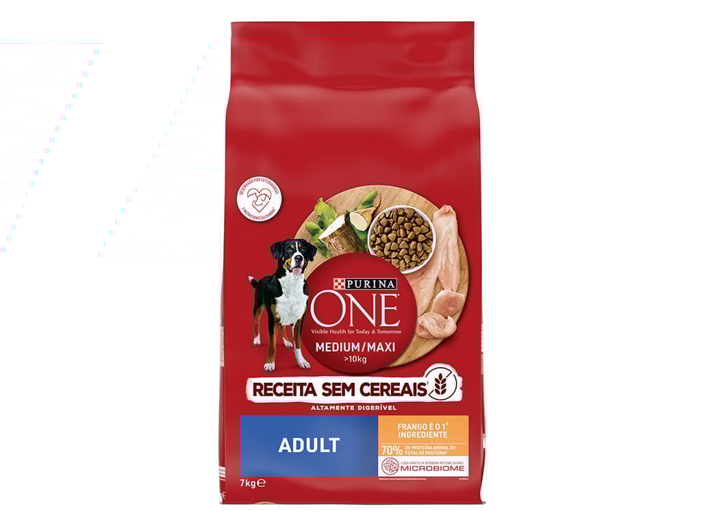 RA&Ccedil;&Atilde;O PARA C&Atilde;O PURINA ONE SEM CEREAIS FRANGO 7KG image number 1
