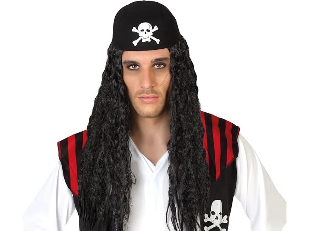 PERUCA PIRATA TOPBRANDS COM PANO 50CM