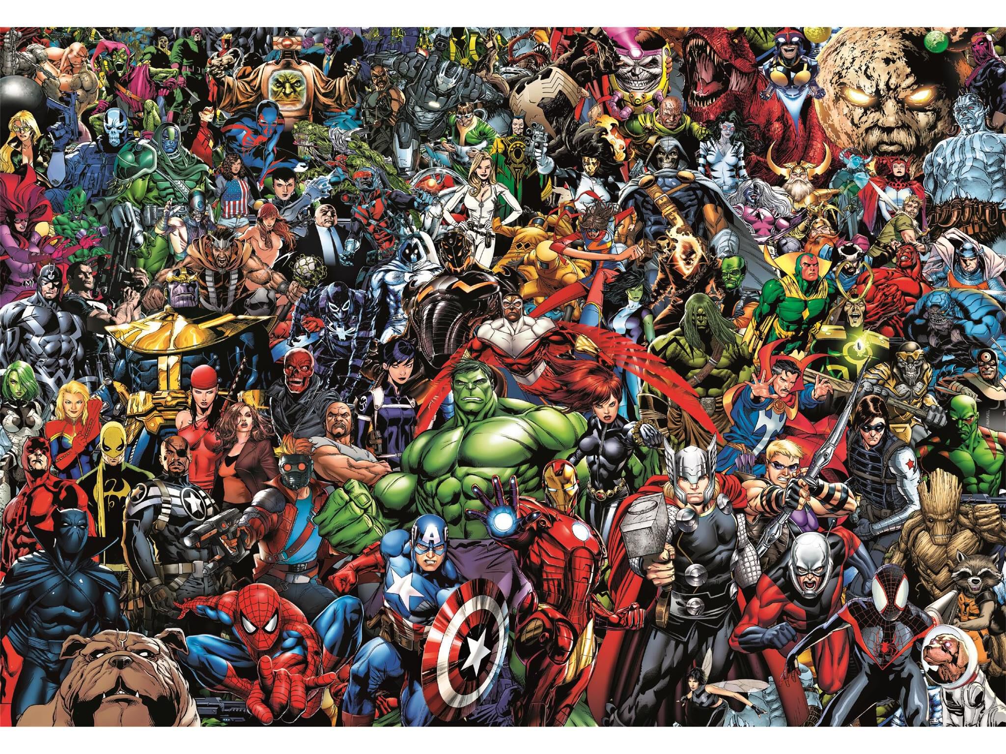 PUZZLE IMPOSSIBLE CLEMENTONI MARVEL 1000 PE&Ccedil;AS image number 1