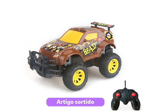 CARRO R/C 1:18 ONE TWO FUN 27MHZ THE BEAST MODELOS SORTIDOS image number 1