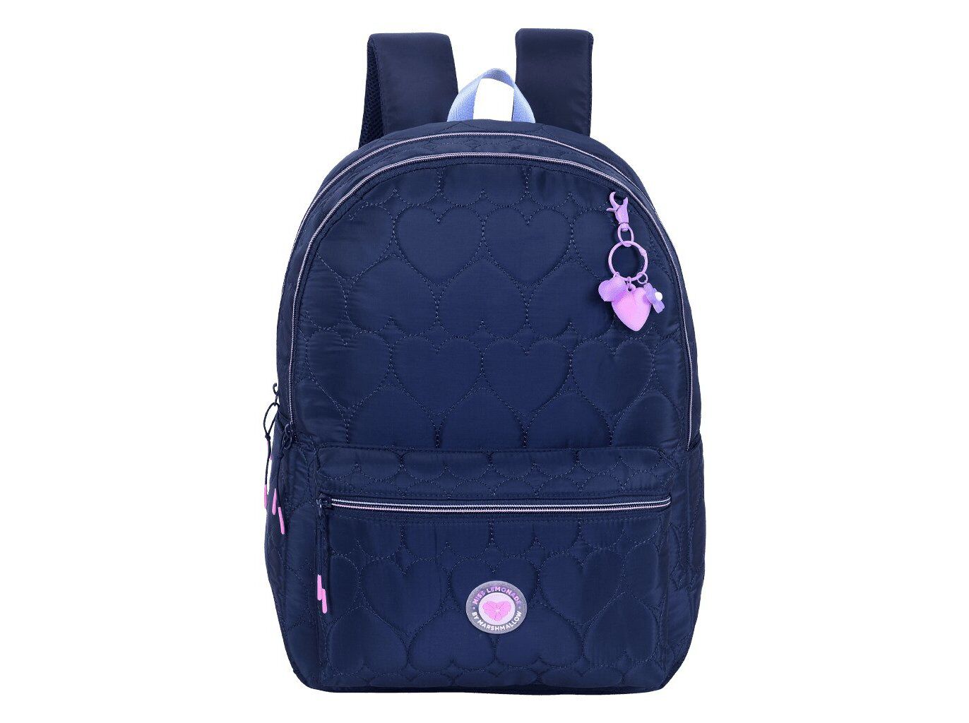 MOCHILA MARSHMALLOW HEARTSY AZUL 16X33X43CM