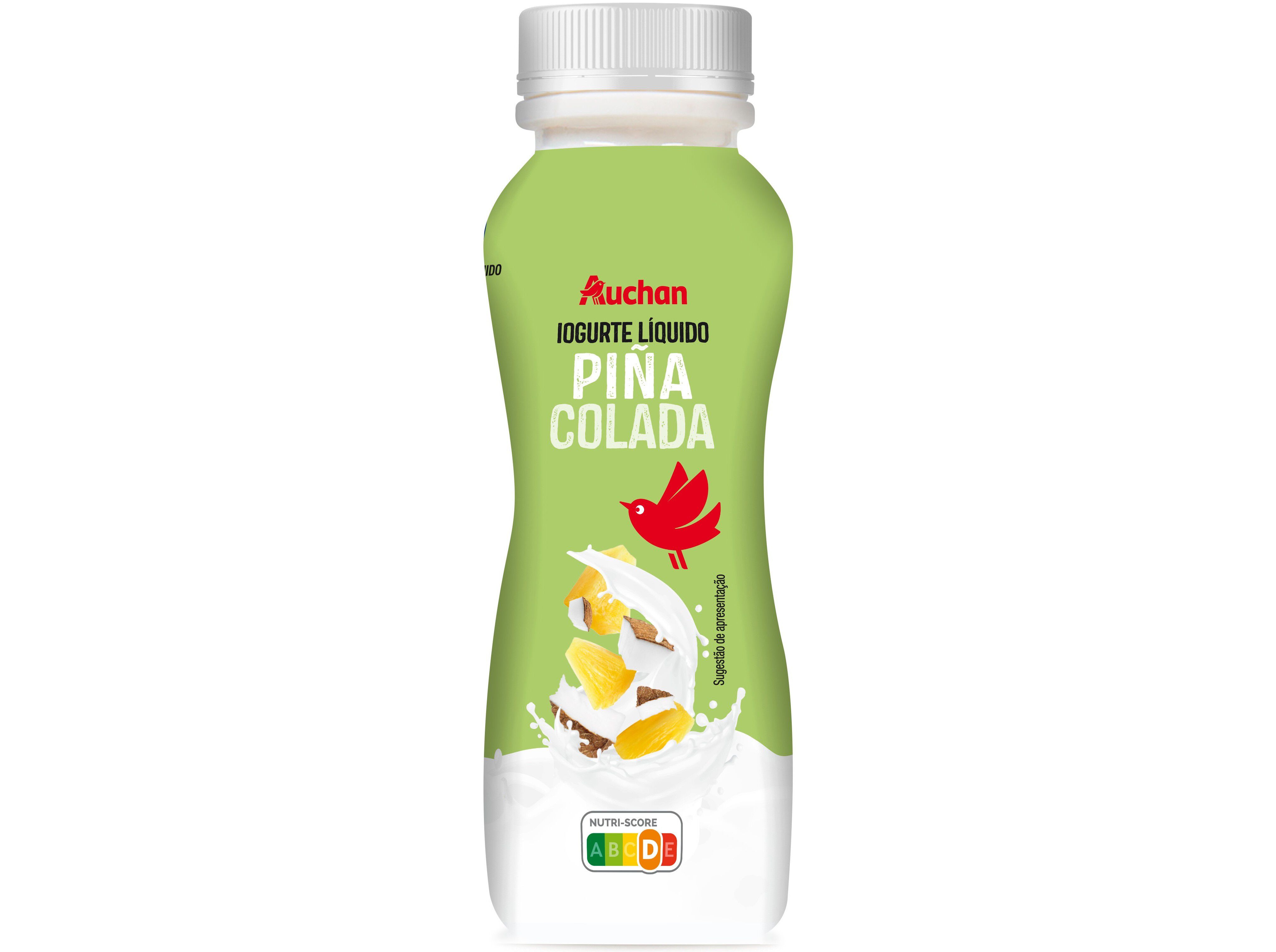 IOGURTE L&Iacute;QUIDO AUCHAN PI&Ntilde;A COLADA 160G image number 0