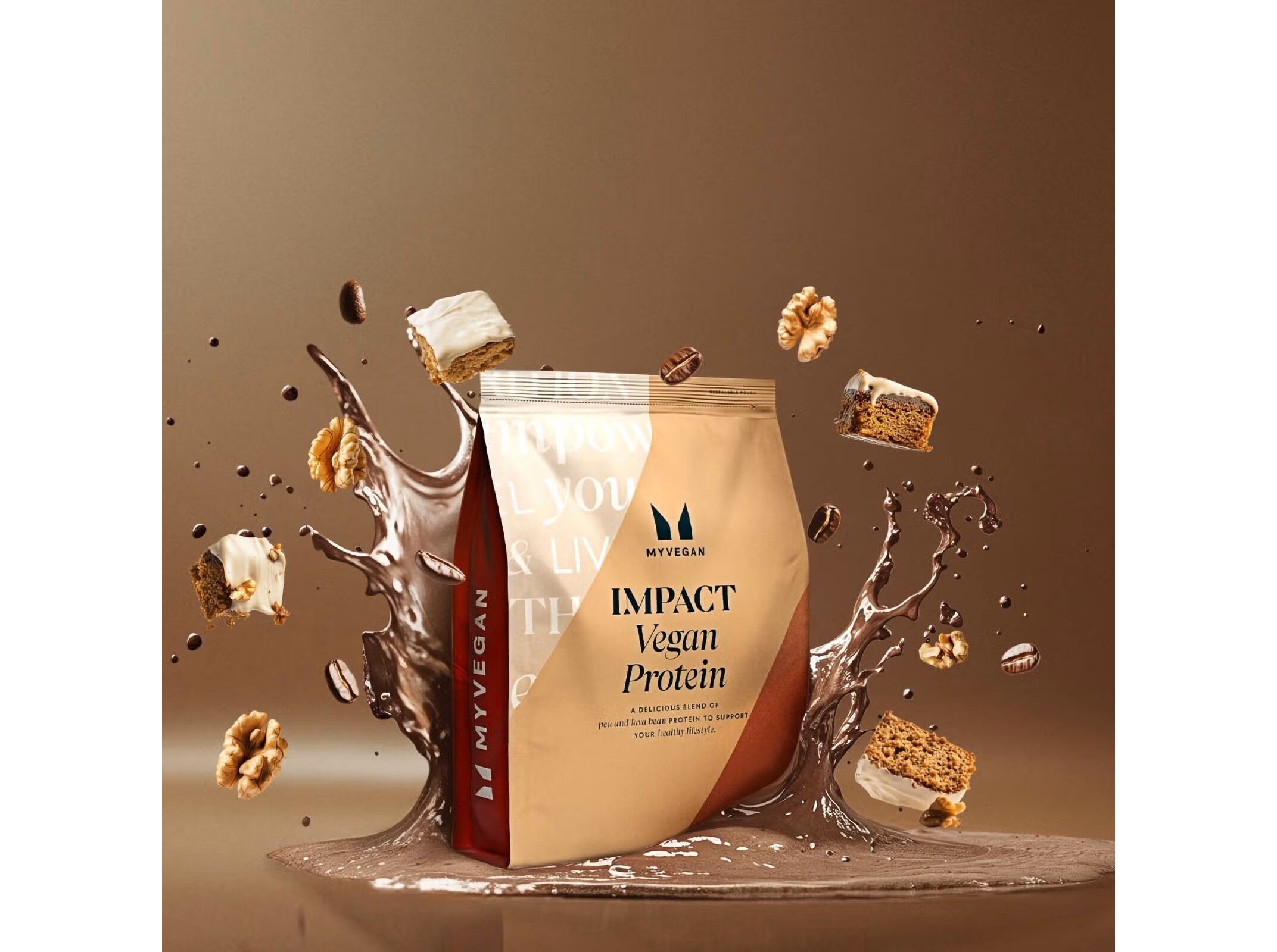 PROTEINA VEGAN MYPROTEIN CAF&Eacute; E NOZES 1KG image number 1