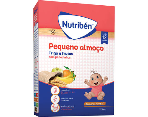 PEQUENO ALMOÇO NUTRIBEN TRIGO E FRUTAS 375G image number 0