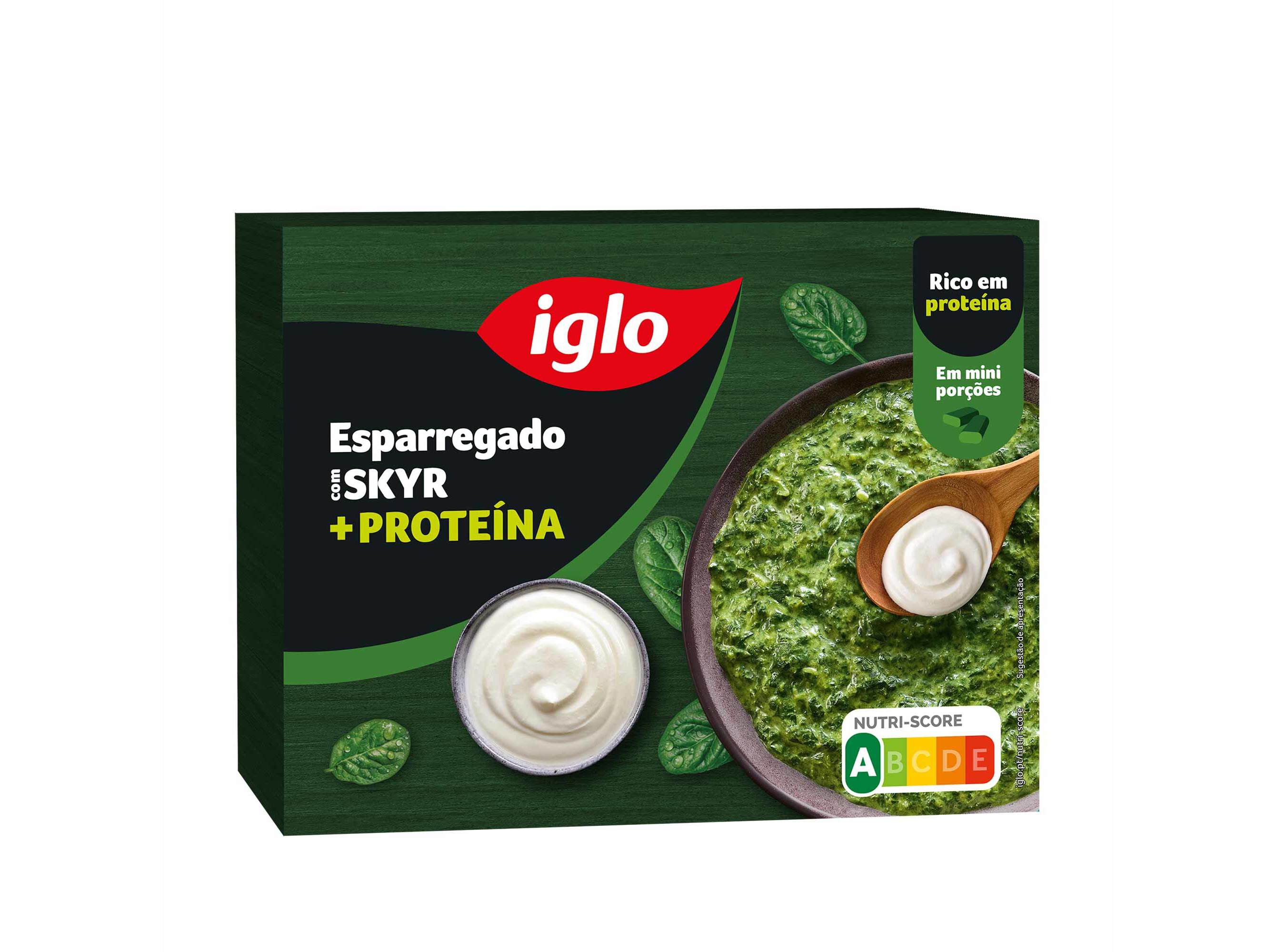 ESPARREGADO IGLO SKYR + PROTEINA 500G image number 0