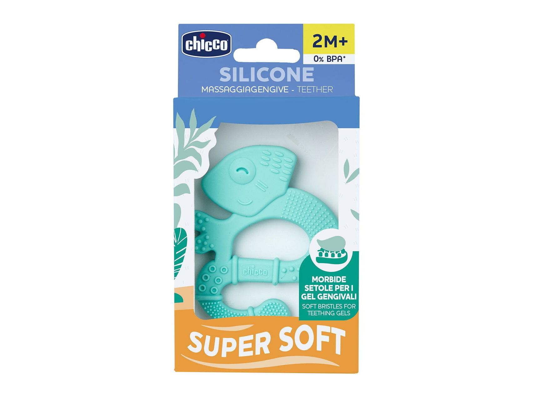 ANEL DENTI&Ccedil;AO CHICCO IGUANA AZUL 2M+ image number 0