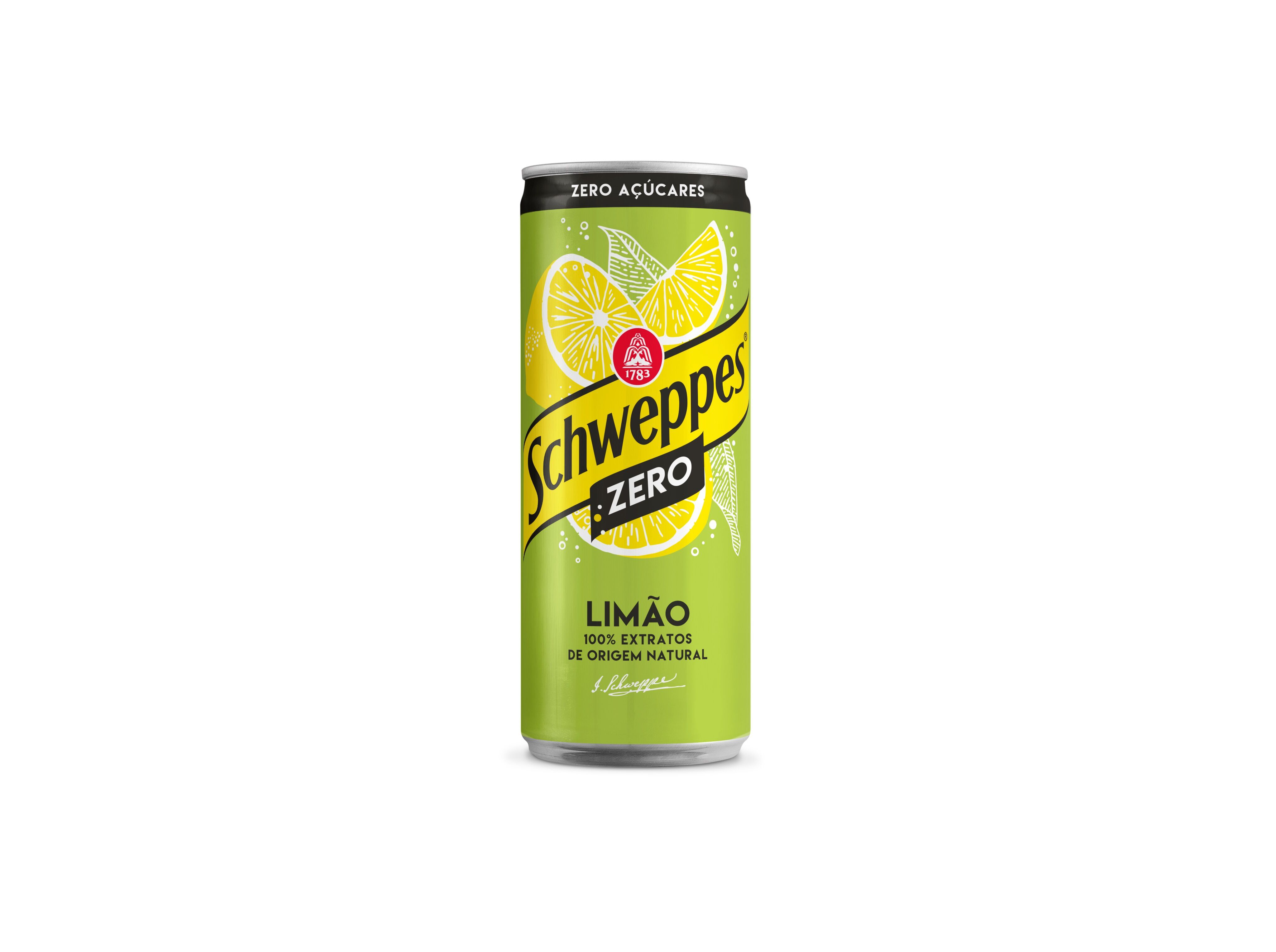 REFRIGERANTE COM G&Aacute;S SCHWEPPES LIM&Atilde;O ZERO LATA 0.33L image number 0