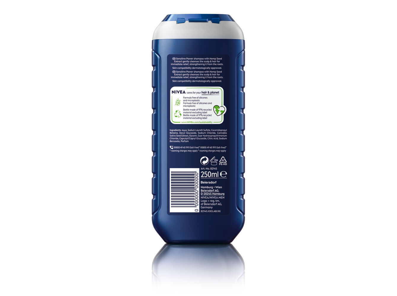 CHAMP&Ocirc; NIVEA MEN SENSITIVE POWER 250 ML image number 1