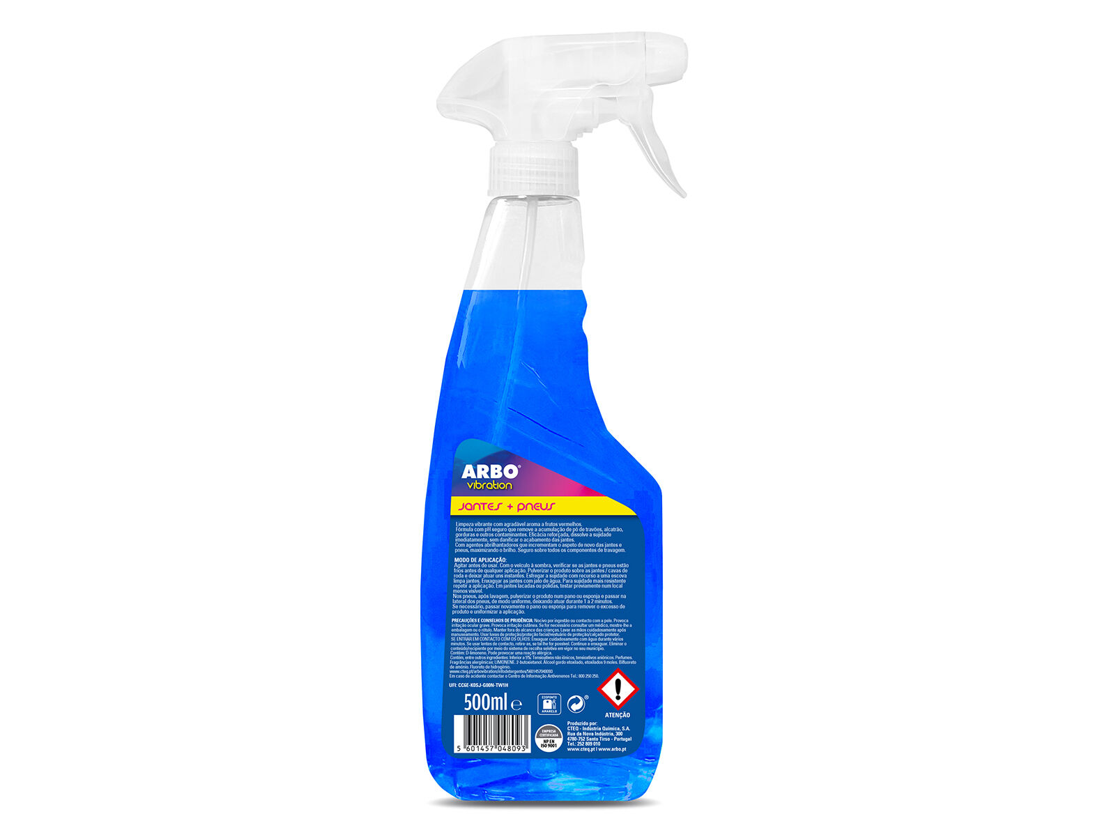 LIMPA JANTES E PNEUS ARBO VIBRATION 0.5L image number 1