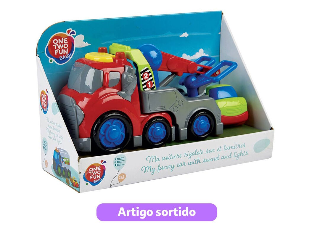 CARRO COM LUZ E SOM ONE TWO FUN MODELOS SORTIDOS image number 1