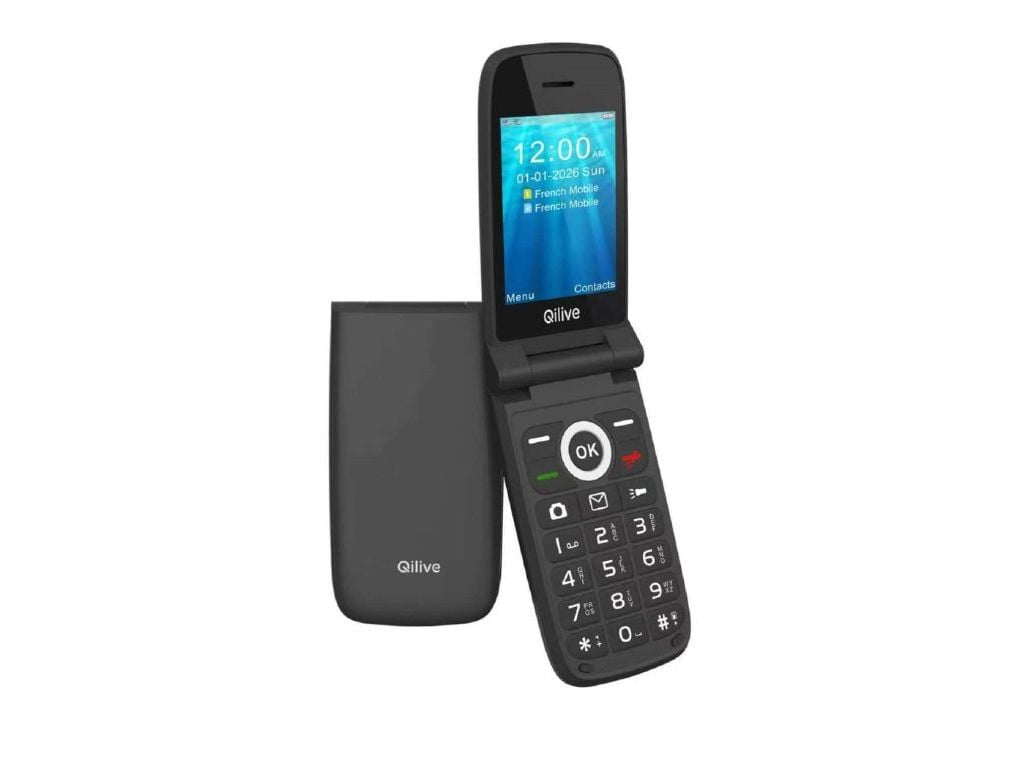 TELEM&Oacute;VEL QILIVE FLIP 470 (4G DUAL SIM PRETO)