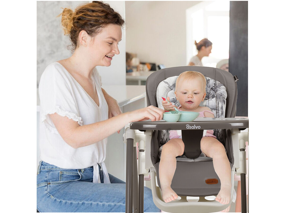 CADEIRA DE MESA ASALVO MULTIPOSI&Ccedil;&Otilde;ES BASMATI CINZENTO 91X45.6X56CM image number 4