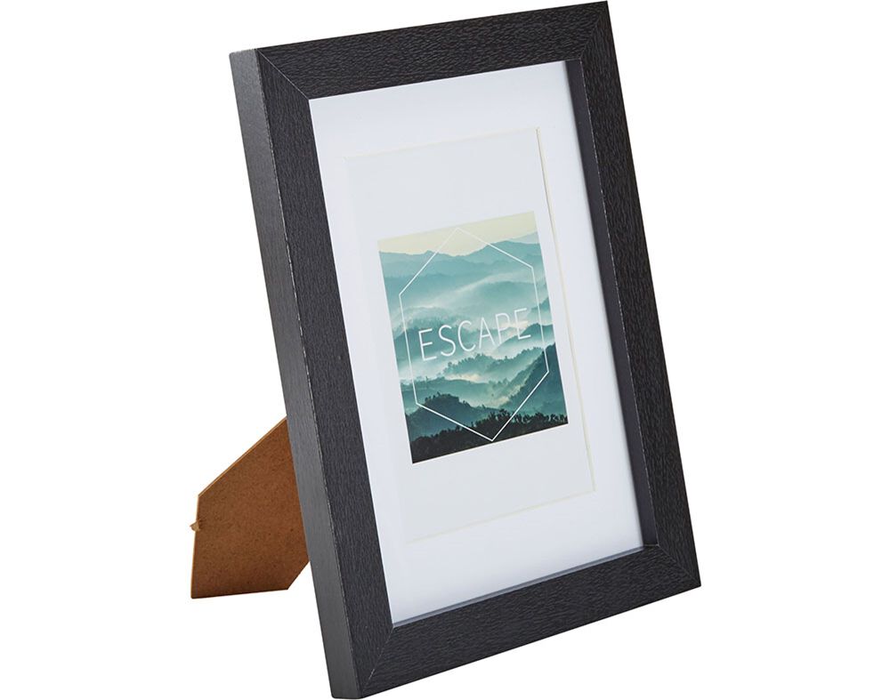 MOLDURA ACTUEL EM MDF PRETO 50X70CM image number 0