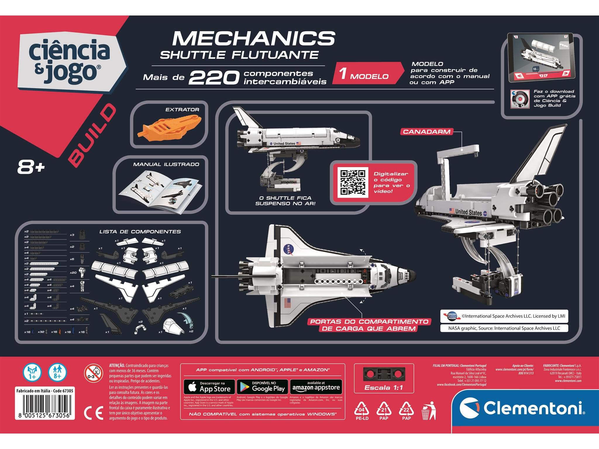 LABORAT&Oacute;RIO MEC&Acirc;NICA CLEMENTONI SHUTTLE FLUTUANTE NASA image number 2