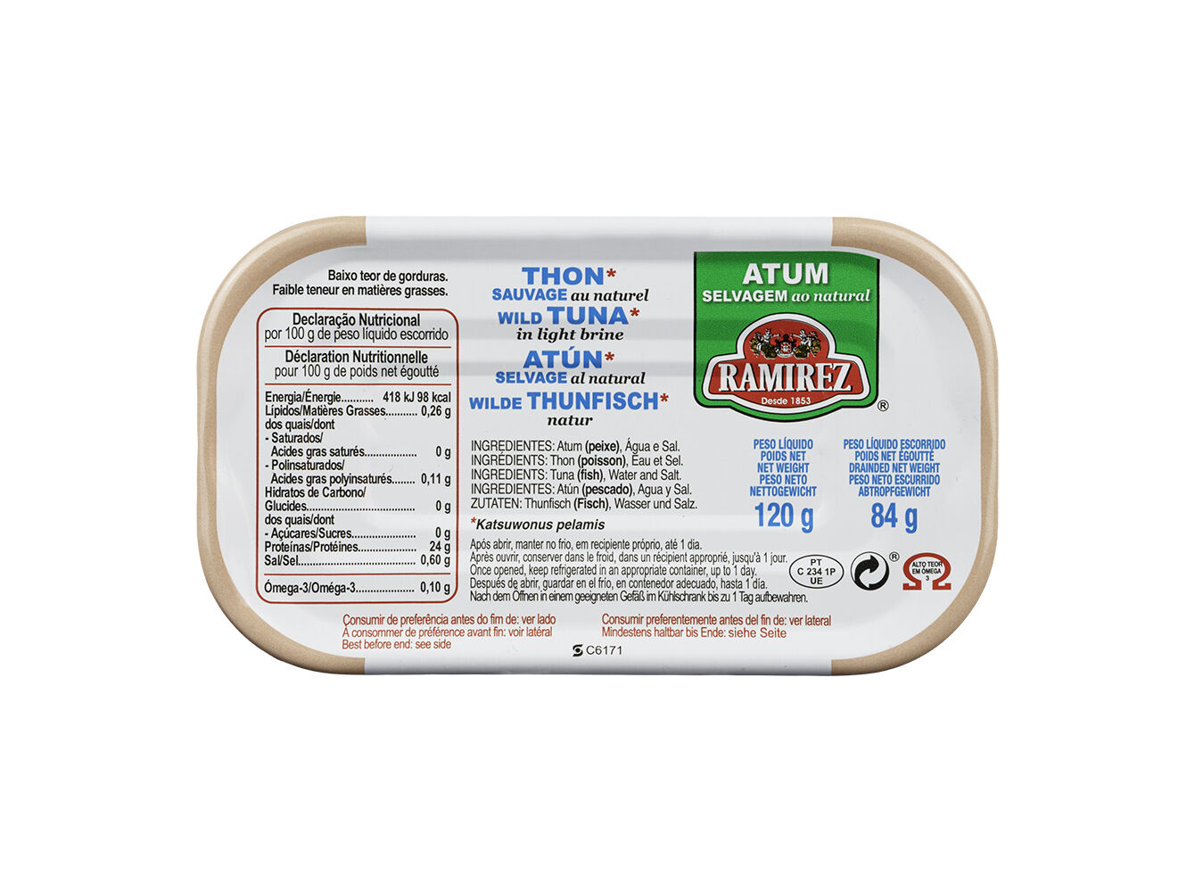 ATUM AO NATURAL RAMIREZ 120(84)G image number 1