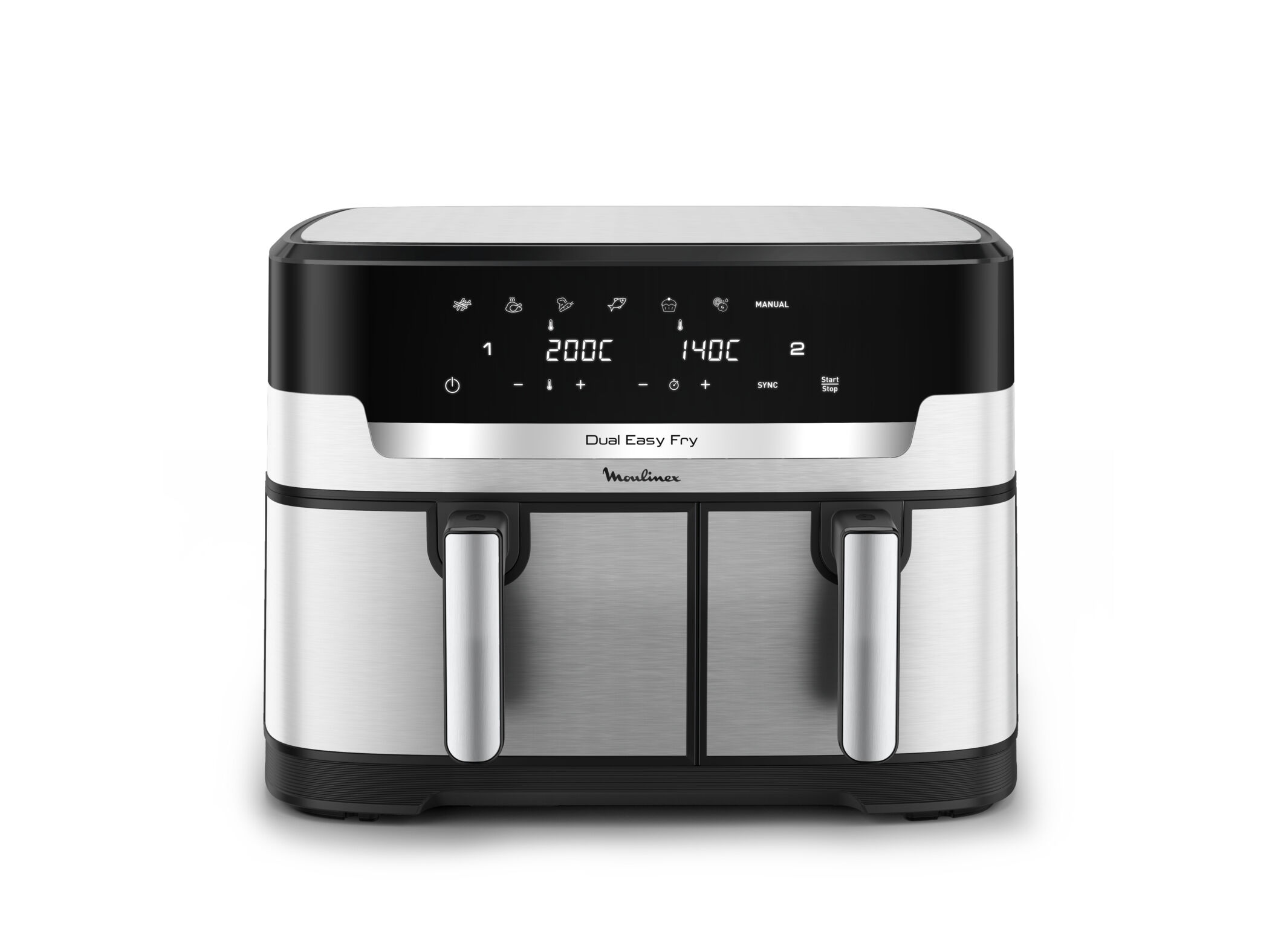 FRITADEIRA SEM &Oacute;LEO MOULINEX EASY FRY DUAL XXL EZ942DF0 - 11L