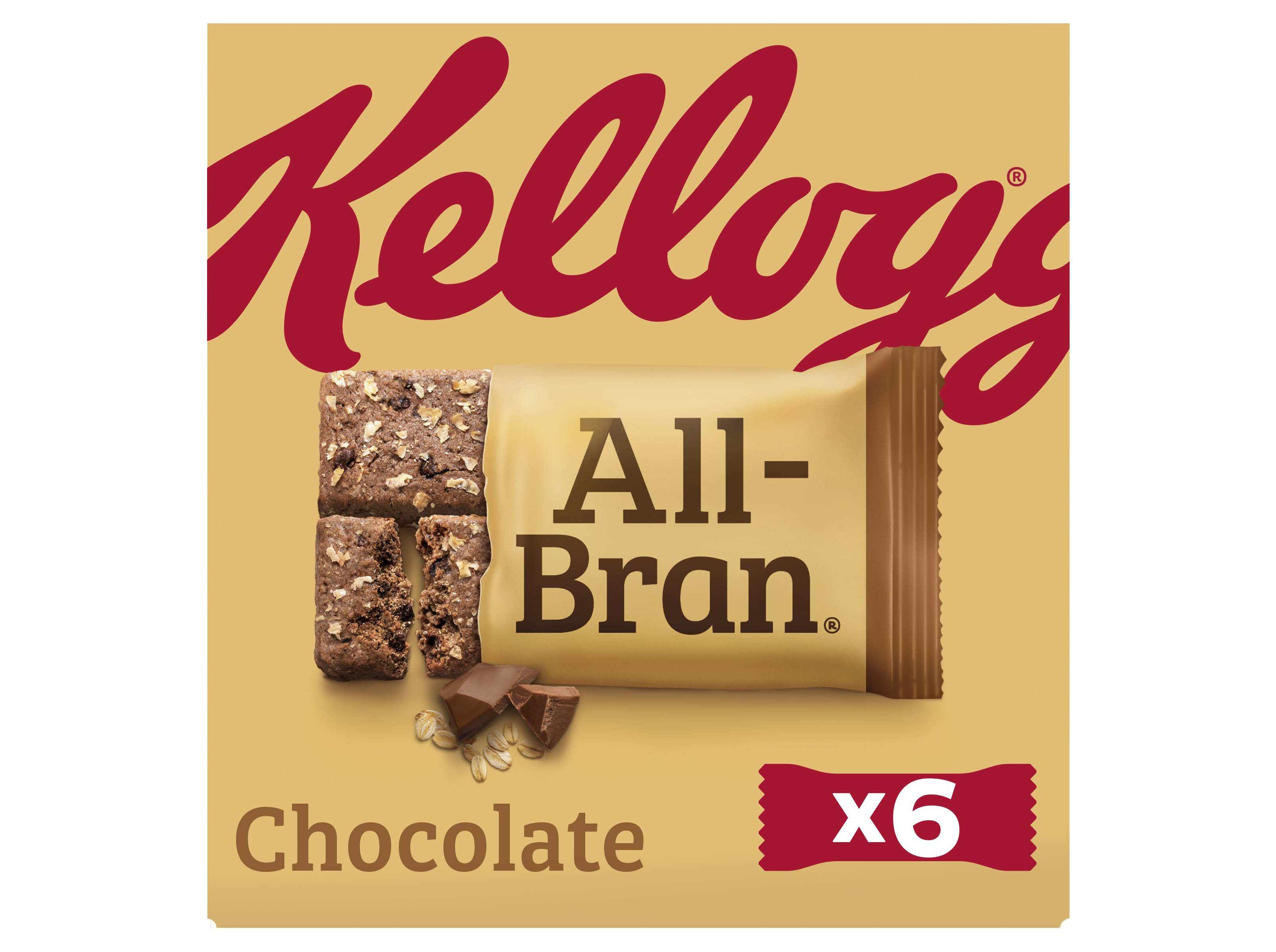 BARRAS KELLOGG'S ALL BRAN DE CEREAIS CHOCOLATE 6X40G image number 0