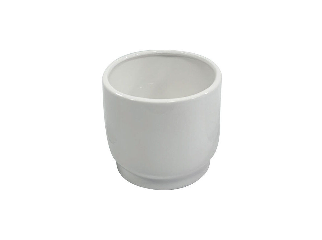 VASO CER&Acirc;MICA GARDENSTAR BRANCO &Oslash;17XA15CM image number 0