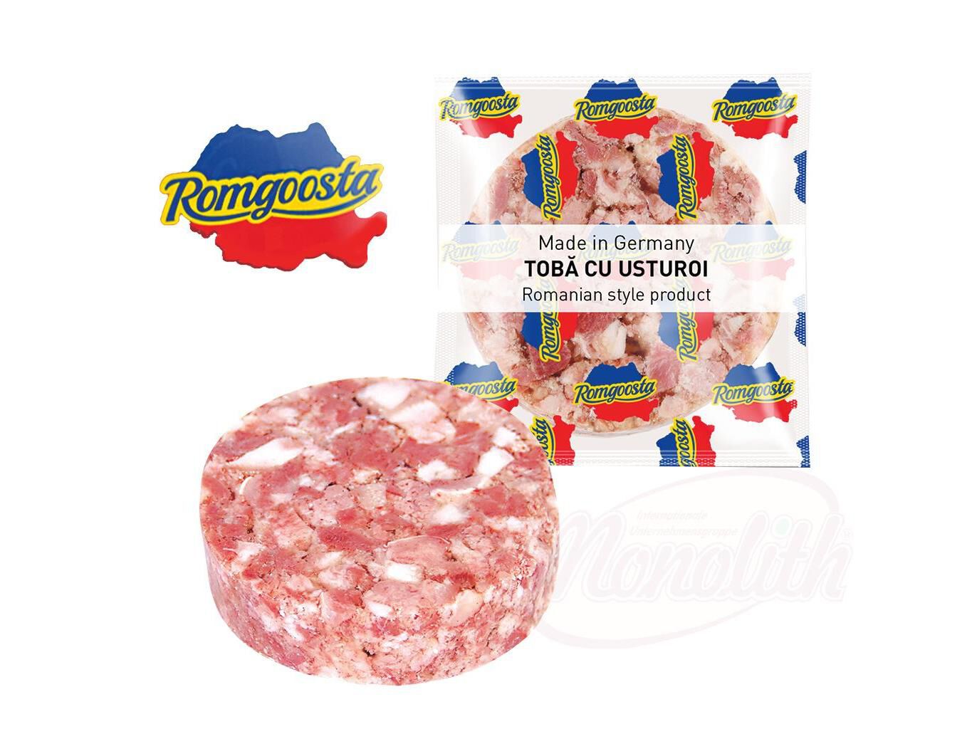 CARNE GELATINOSA ROMGOOSTA TOBA CU USTUROI 300G image number 1