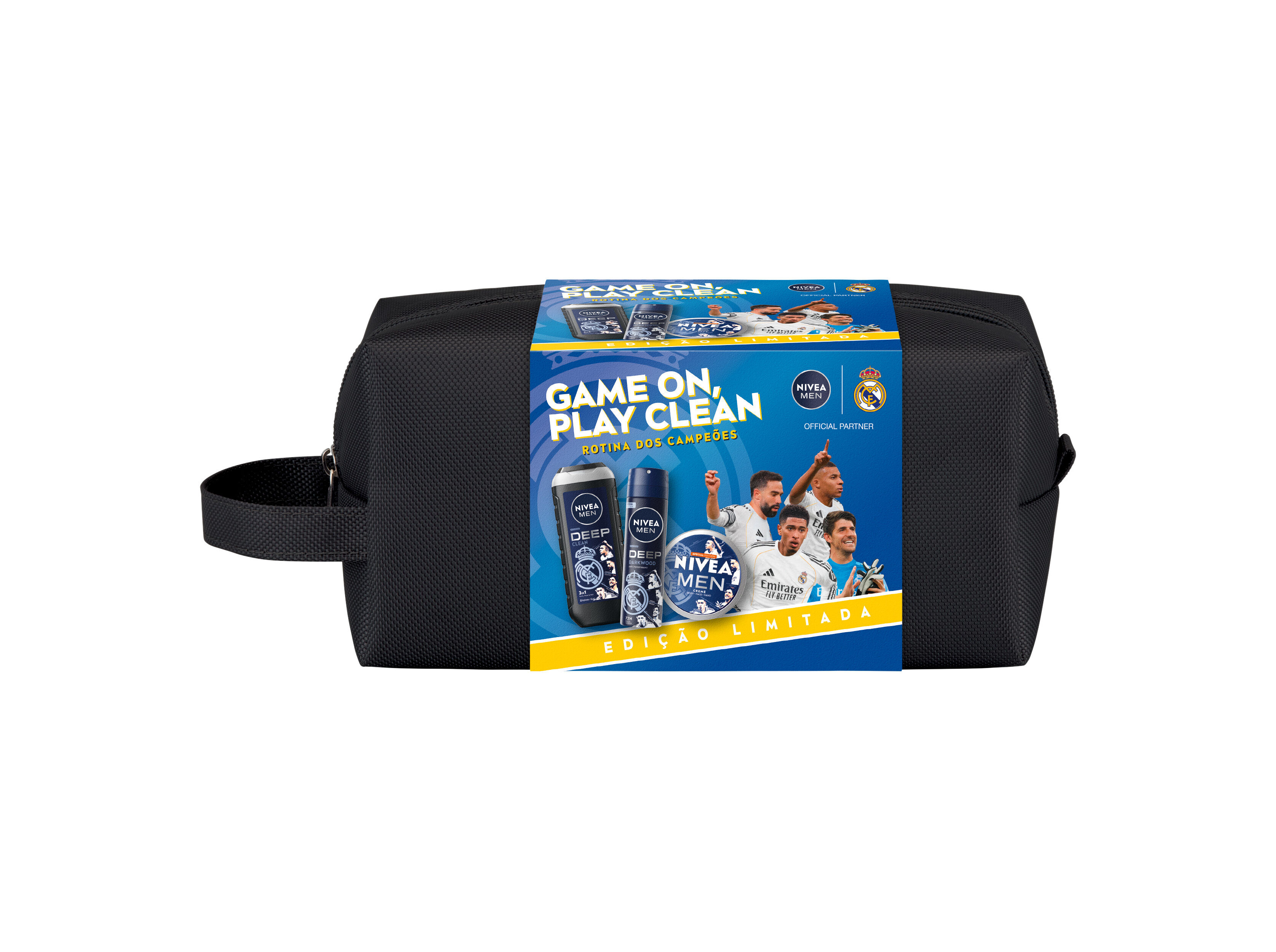 CONJUNTO PRESENTE NIVEA MEN EDI&Ccedil;&Atilde;O REAL MADRID