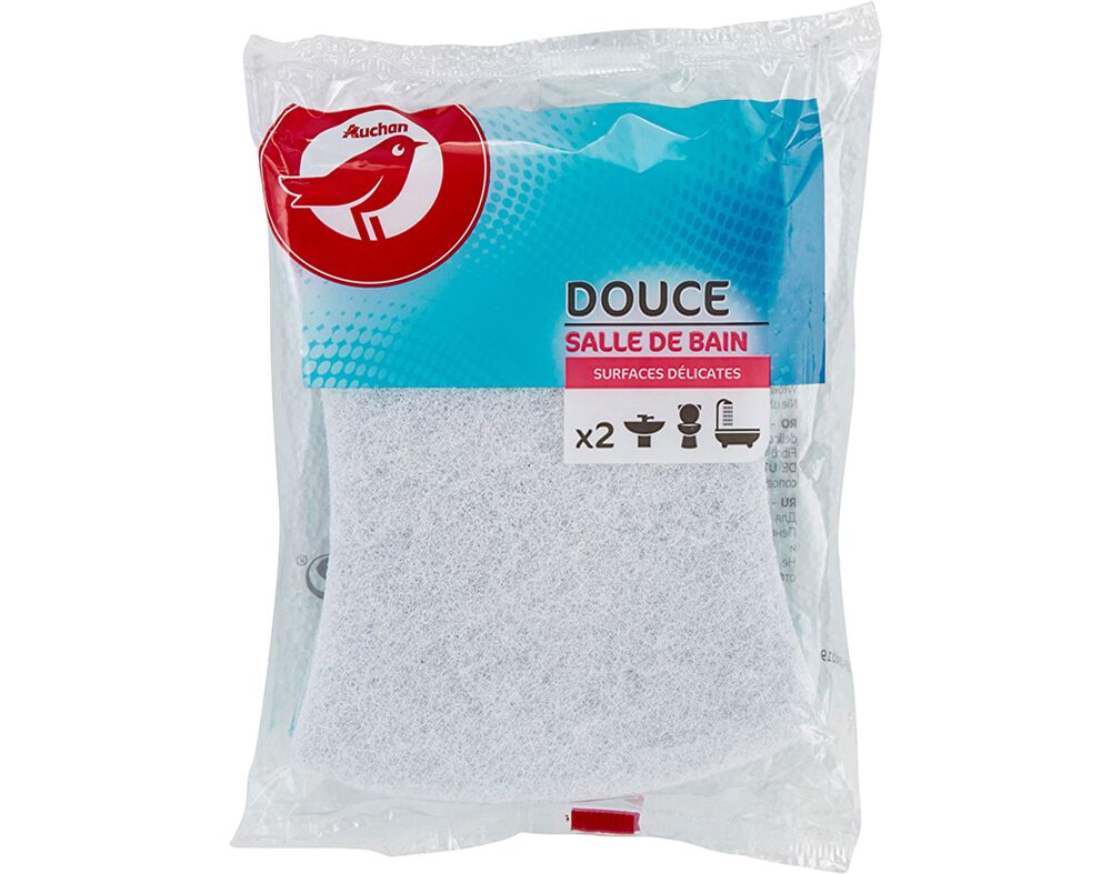ESPONJA AUCHAN PARA WC SUPERF&Iacute;CIES DELICADAS 2UN image number 0