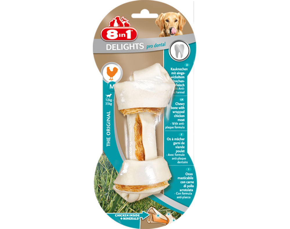 SNACKS PARA C&Atilde;O 8IN1 DELIGHTS PRO DENTAL M 1 UNIDADE image number 0