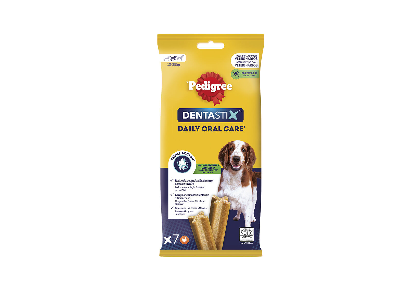SNACK PARA C&Atilde;O PEDIGREE DENTASTIX M&Eacute;DIO 180G image number 1