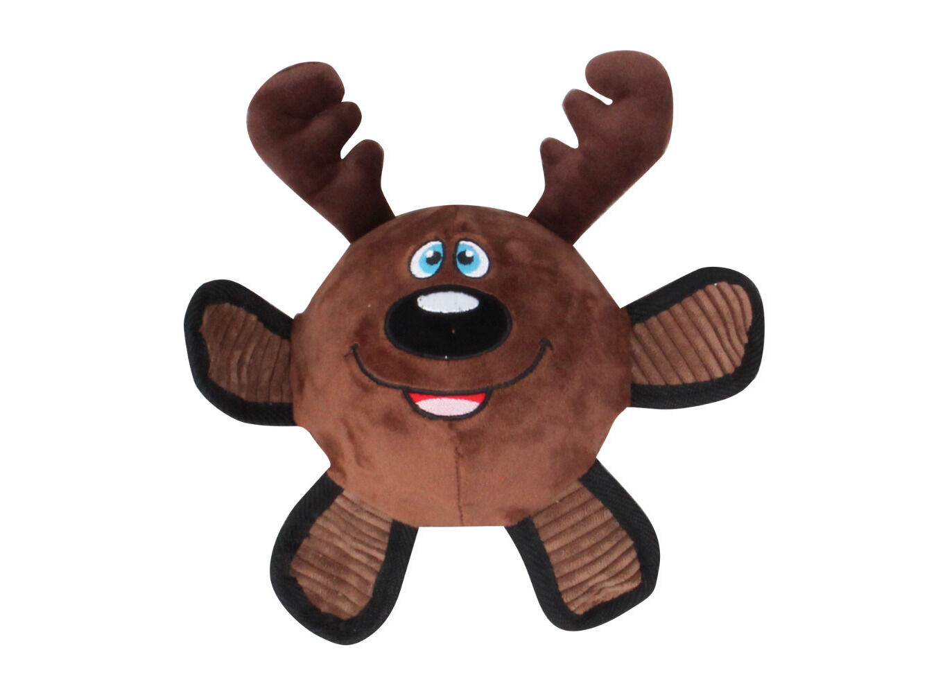 BRINQUEDO NATAL C&Atilde;O PAWISE PELUCHE RENA COM BOLA 14CM