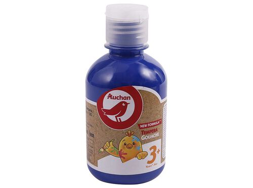 GUACHE AUCHAN CHICKY AZUL 250ML image number 0