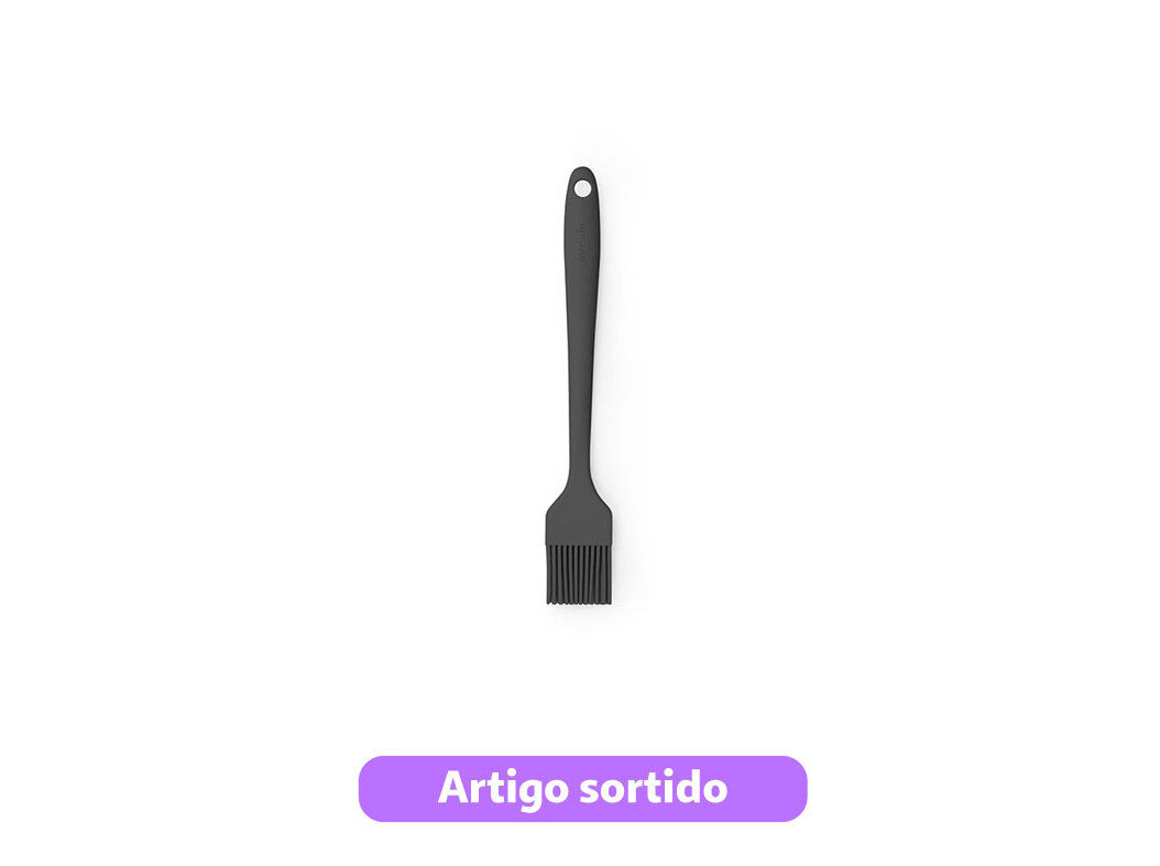 PINCEL COZINHA SILICONE 21X3X1CM CORES SORTIDAS