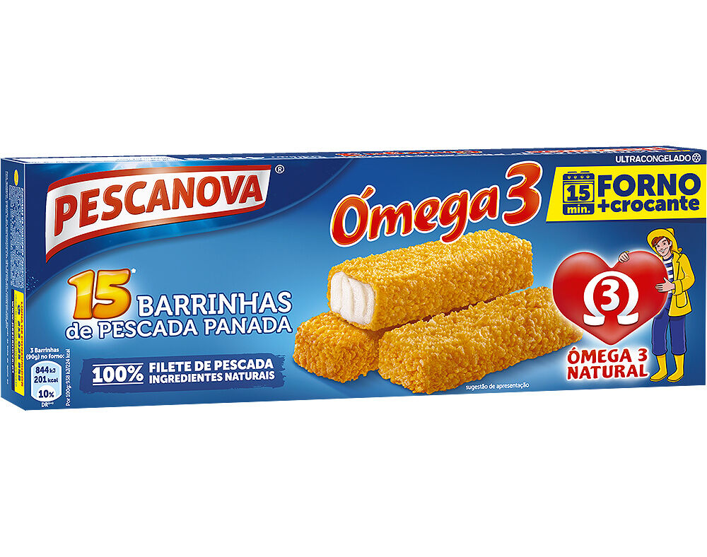 BARRINHAS PESCANOVA OMEGA 3 450G