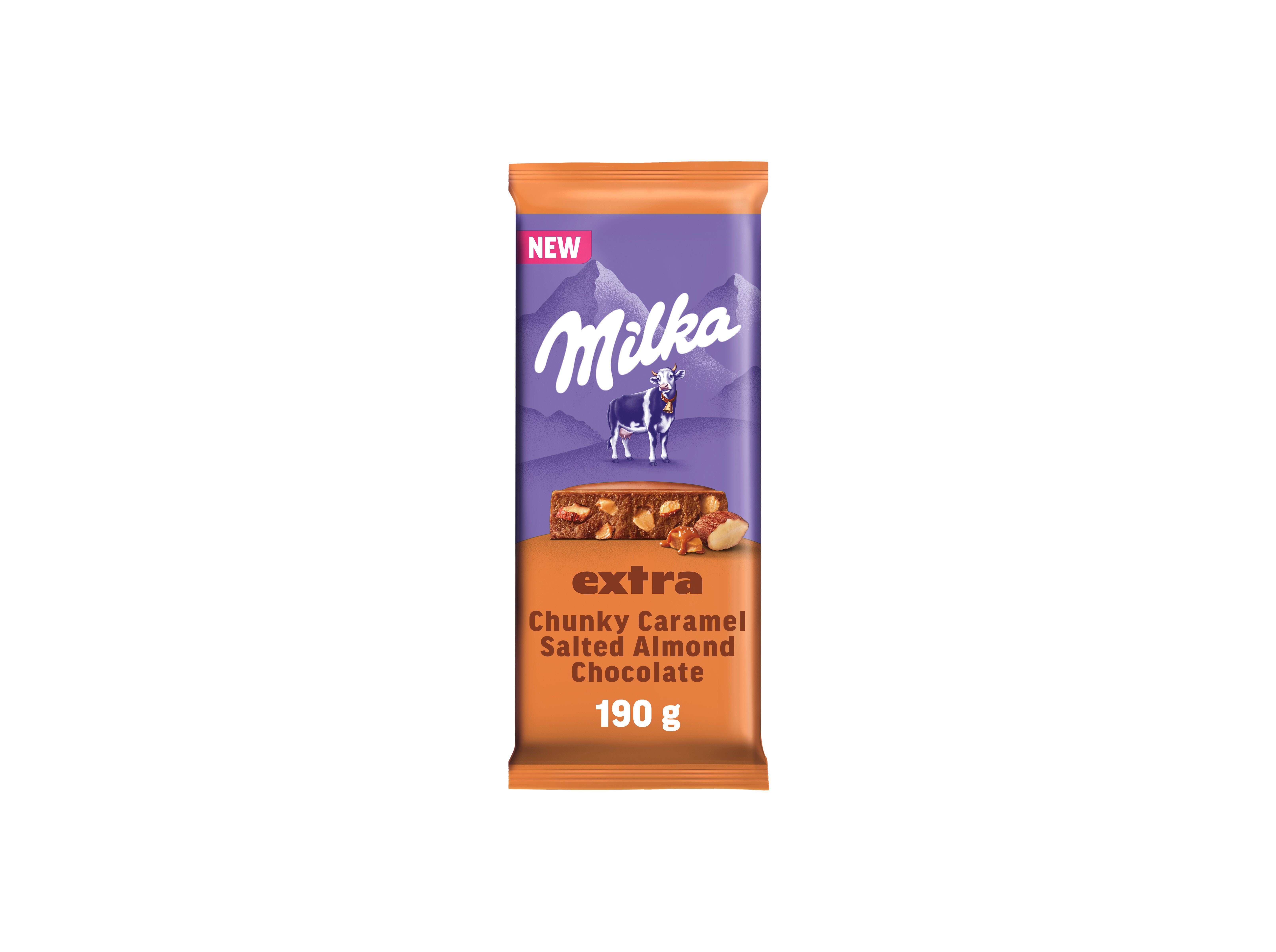 CHOCOLATE DE LEITE MILKA AM&Ecirc;NDOAS CARAMELIZADAS 190G image number 0