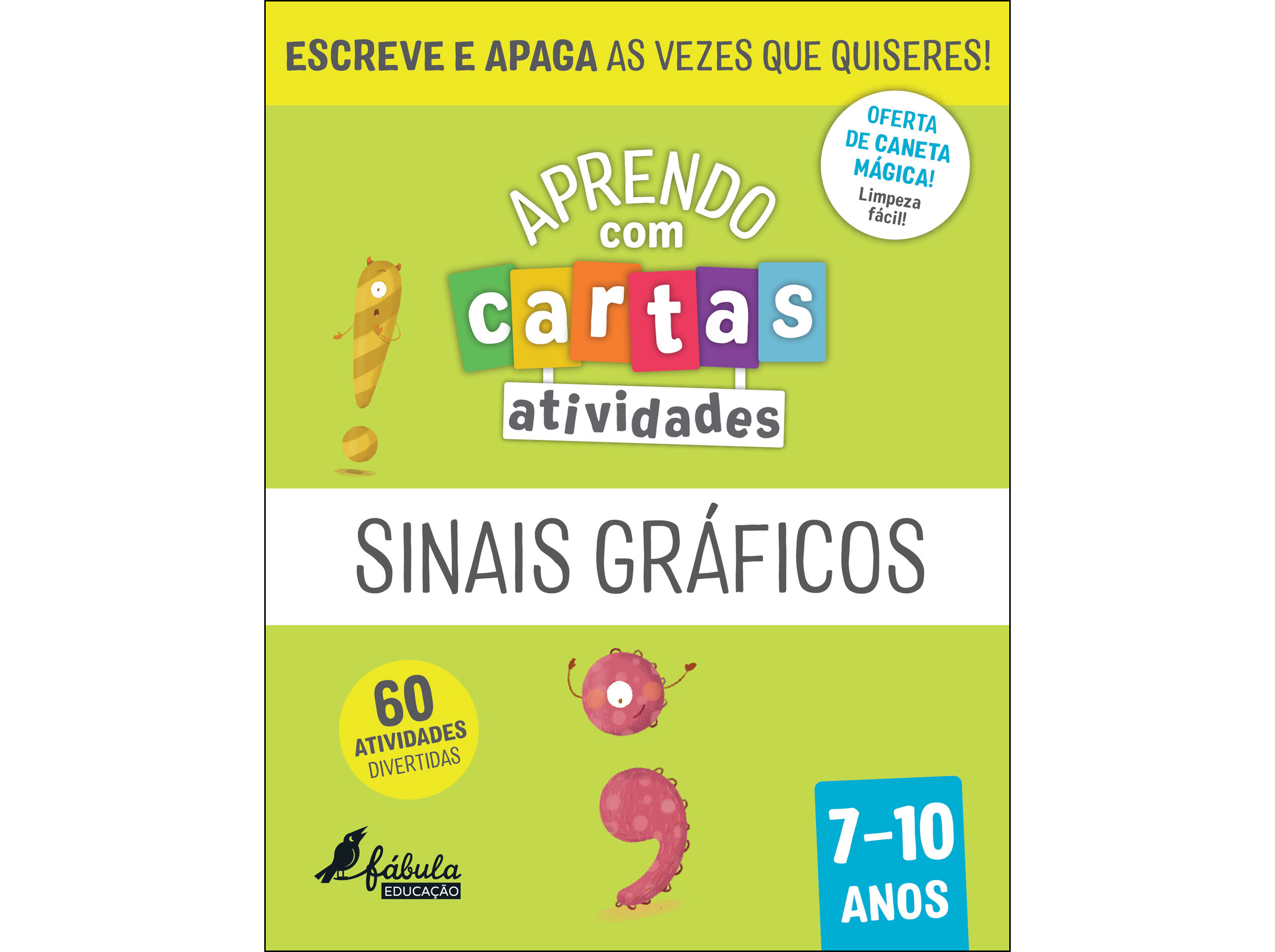 LIVRO APRENDO COM CARTAS: ATIVIDADES SINAIS GR&Aacute;FICOS 7-10 ANOS image number 0