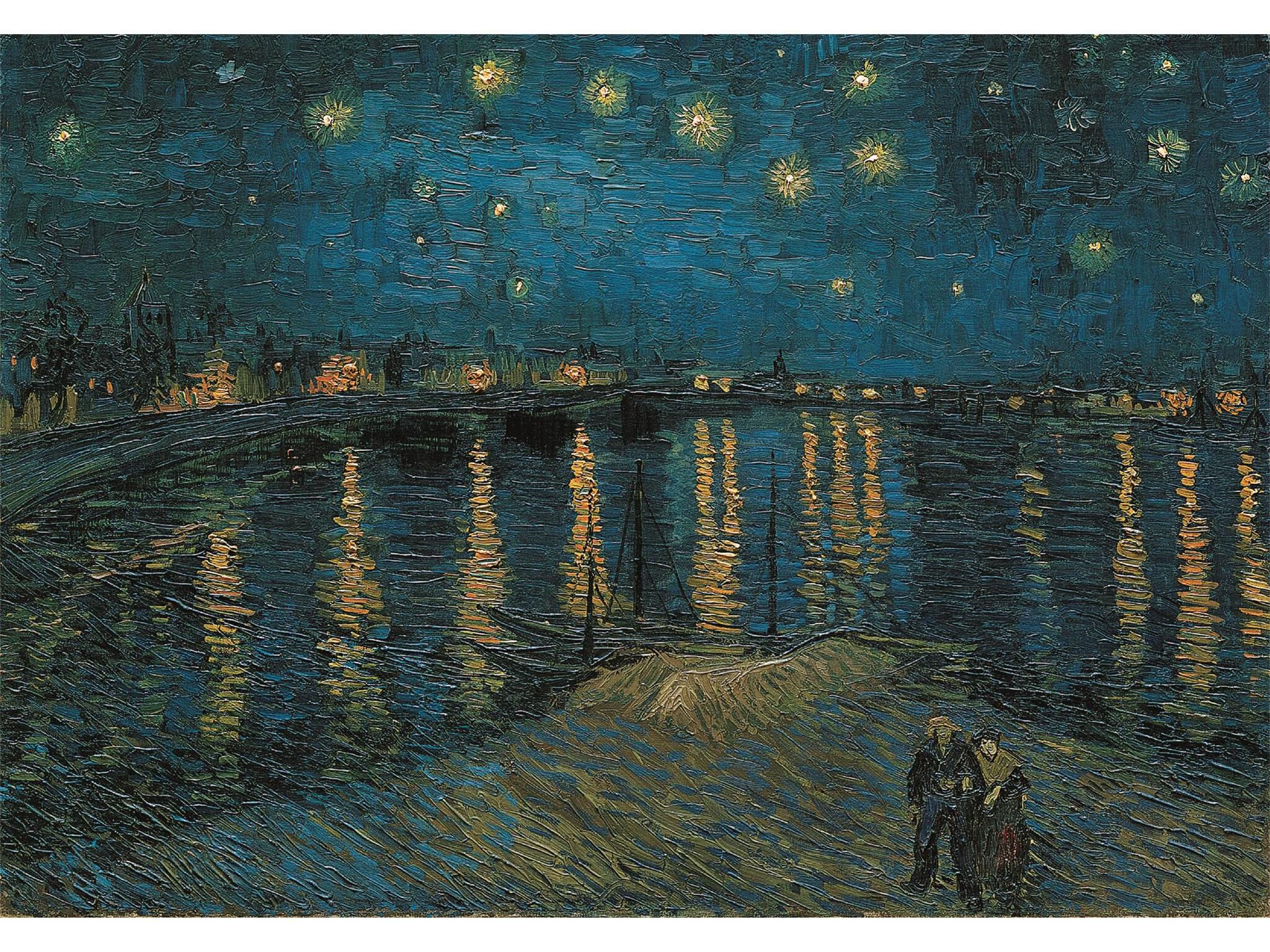 PUZZLE STARRY NIGHT CLEMENTONI 1000 PE&Ccedil;AS image number 1