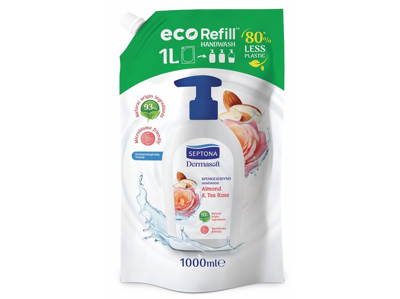 SABONETE L&Iacute;QUIDO SEPTONA AMENDOA&CHA REC 1000ML image number 1