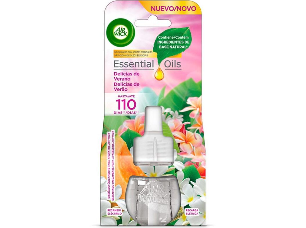 AMBIENTADOR EL&Eacute;TRICO AIR WICK RECARGA DEL&Iacute;CIAS DE VER&Atilde;O 19ML