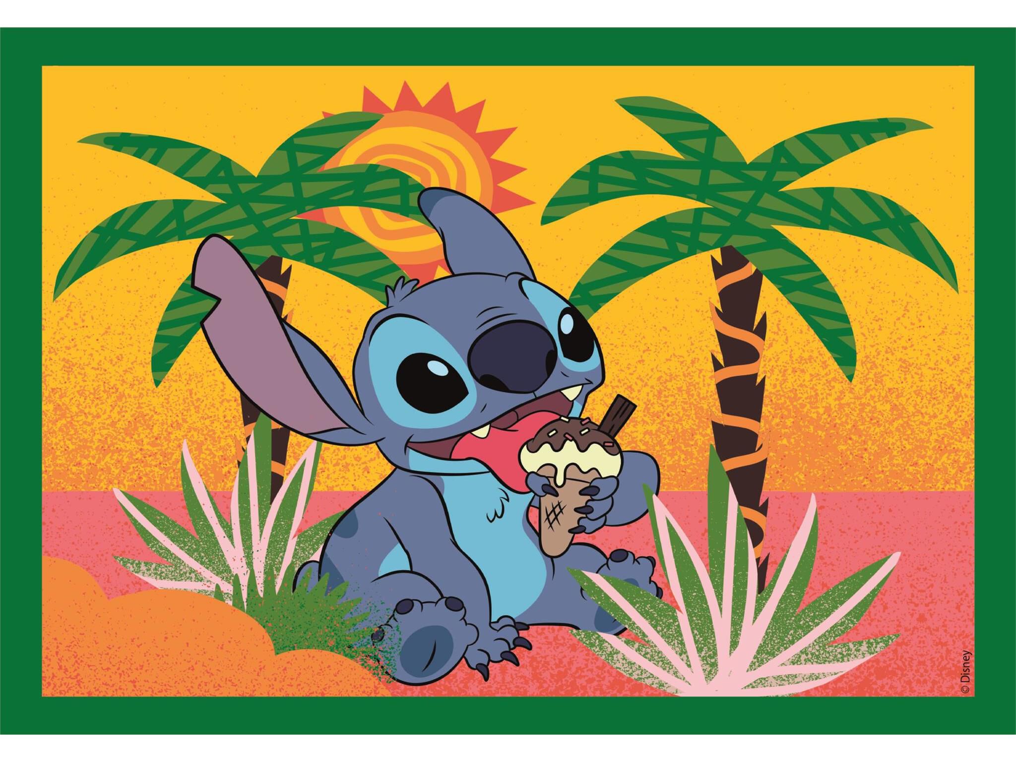 PUZZLE CLEMENTONI DISNEY STITCH 4 EM 1 image number 4