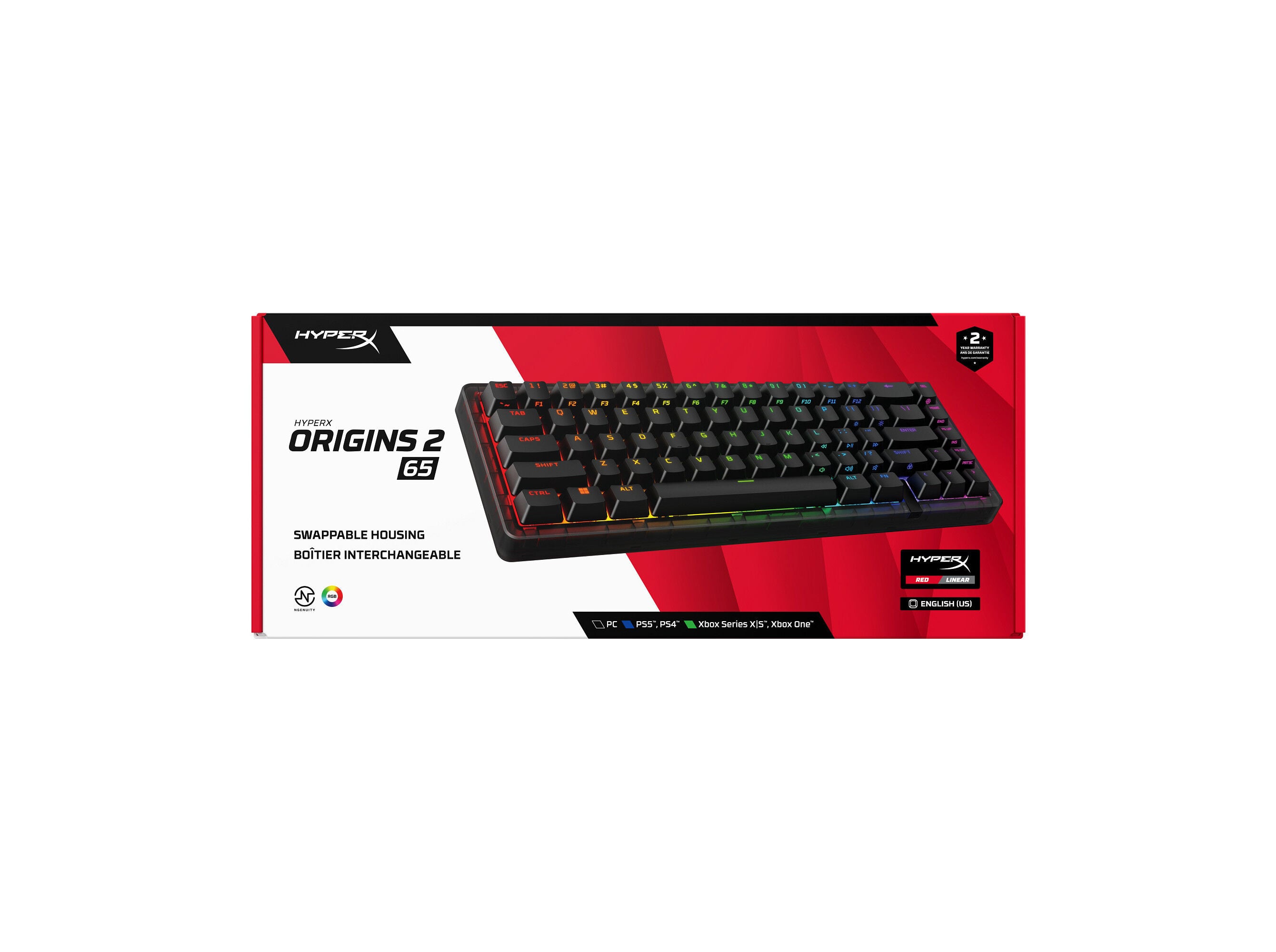 TECLADO HYPERX ORIG GAMING HP B4QS3AA#AB9 image number 4