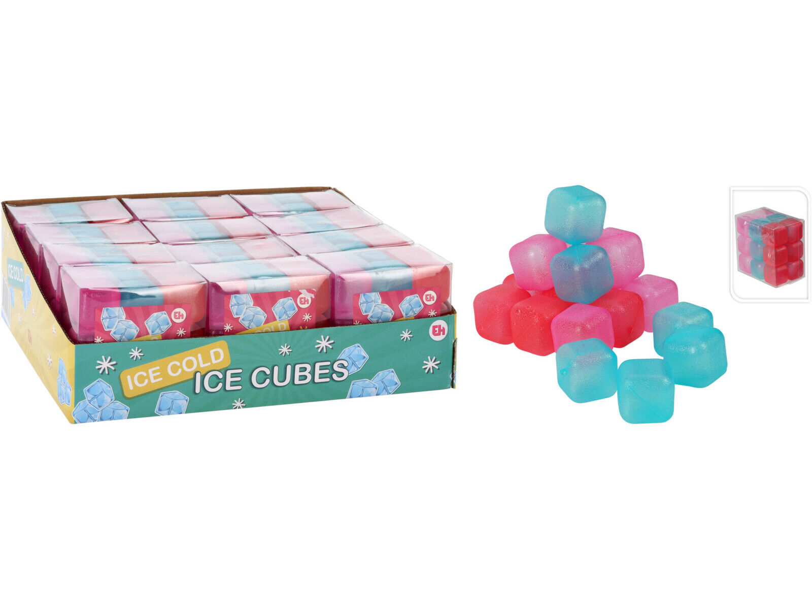 CUBOS DE GELO CORES SORTIDAS 18 UNIDADES