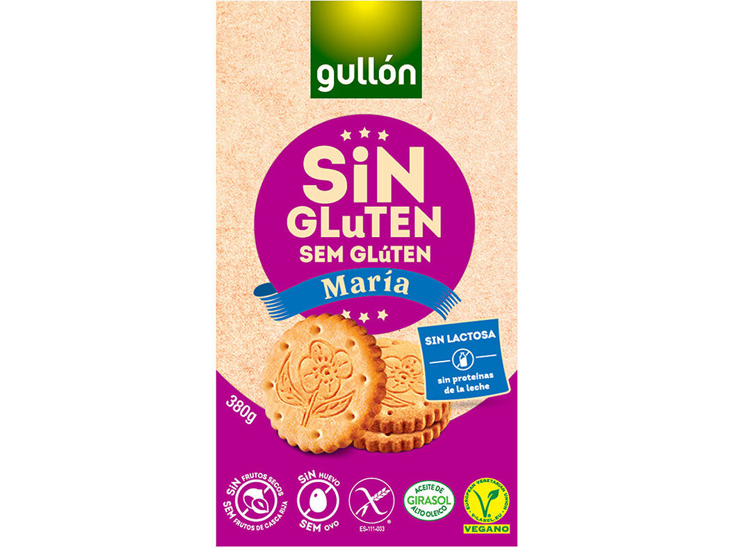 BOLACHA GULLON MARIA INTEGRAL SEM GL&Uacute;TEN 360G