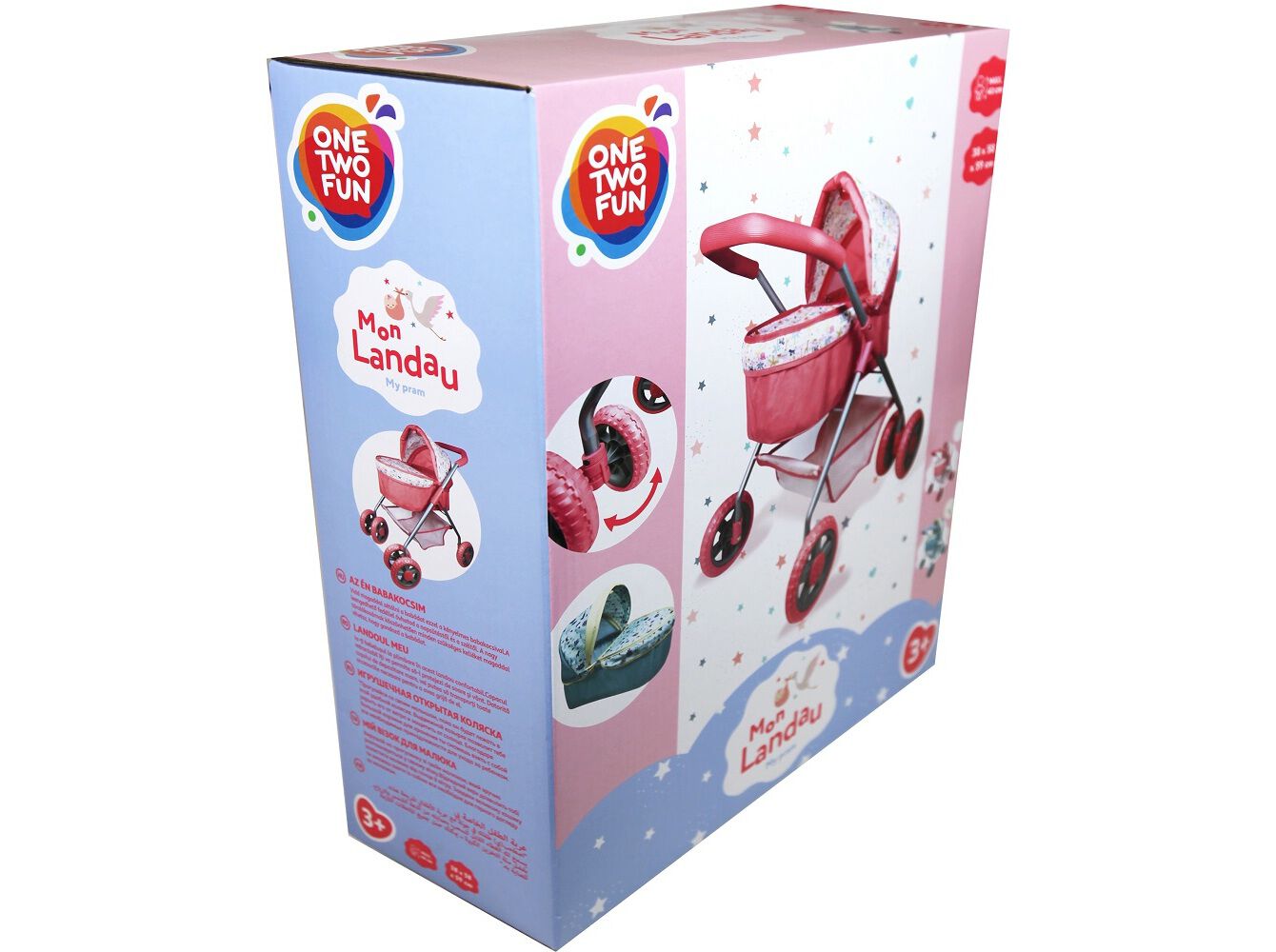 CARRINHO BEB&Eacute; ONE TWO FUN CORES SORTIDAS