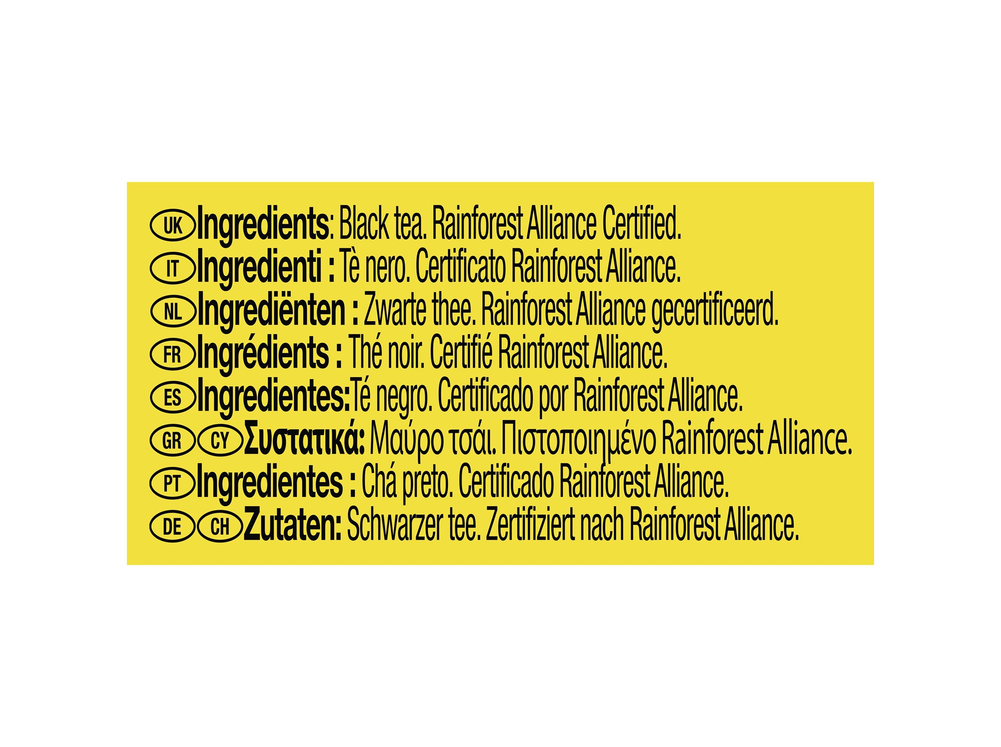 CH&Aacute; PRETO LIPTON YELLOW LABEL 25 SAQ image number 2