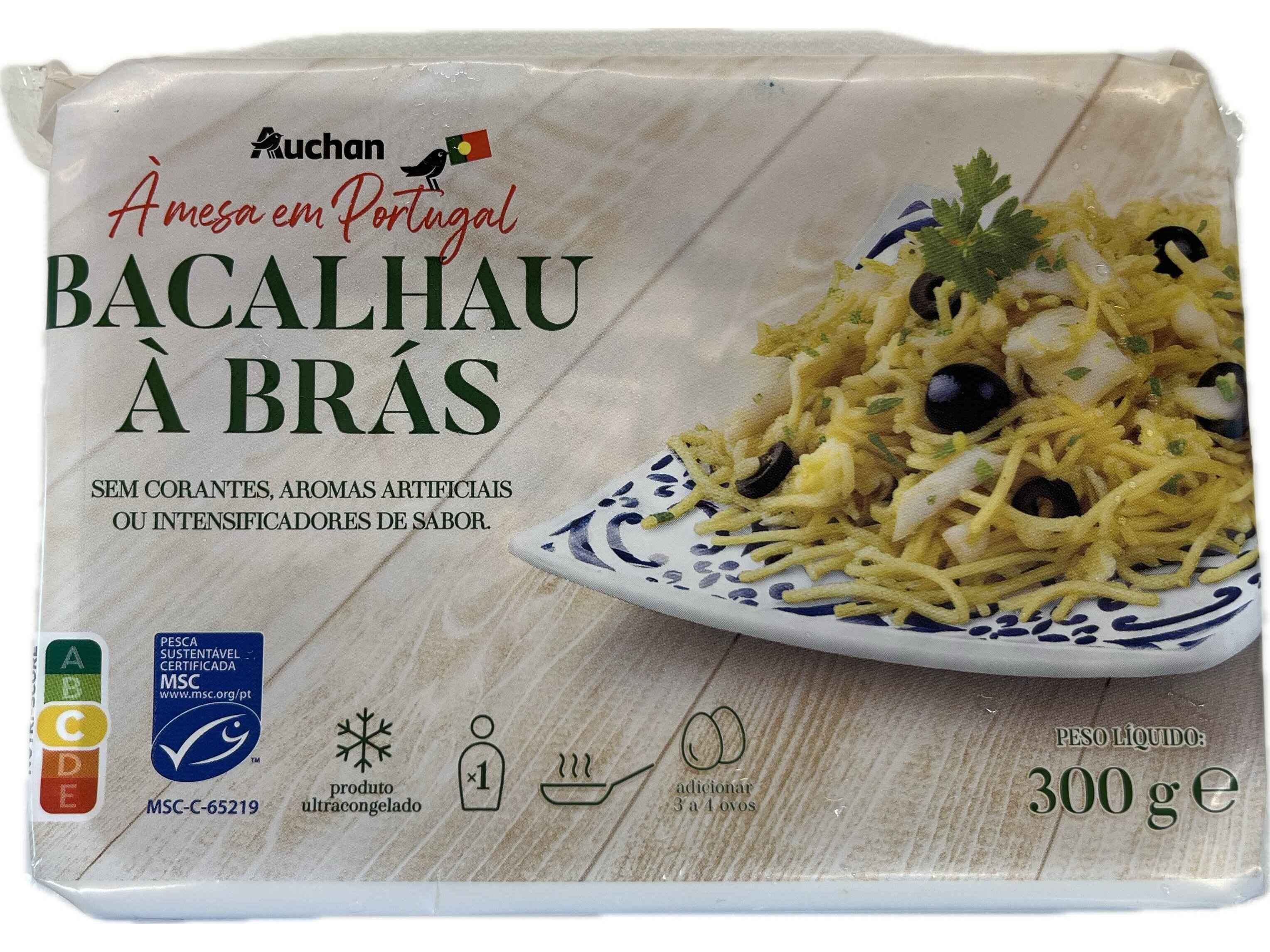 BACALHAU &Agrave; BR&Aacute;S AUCHAN &Agrave; MESA EM PORTUGAL ULTRACONGELADO 300G image number 0