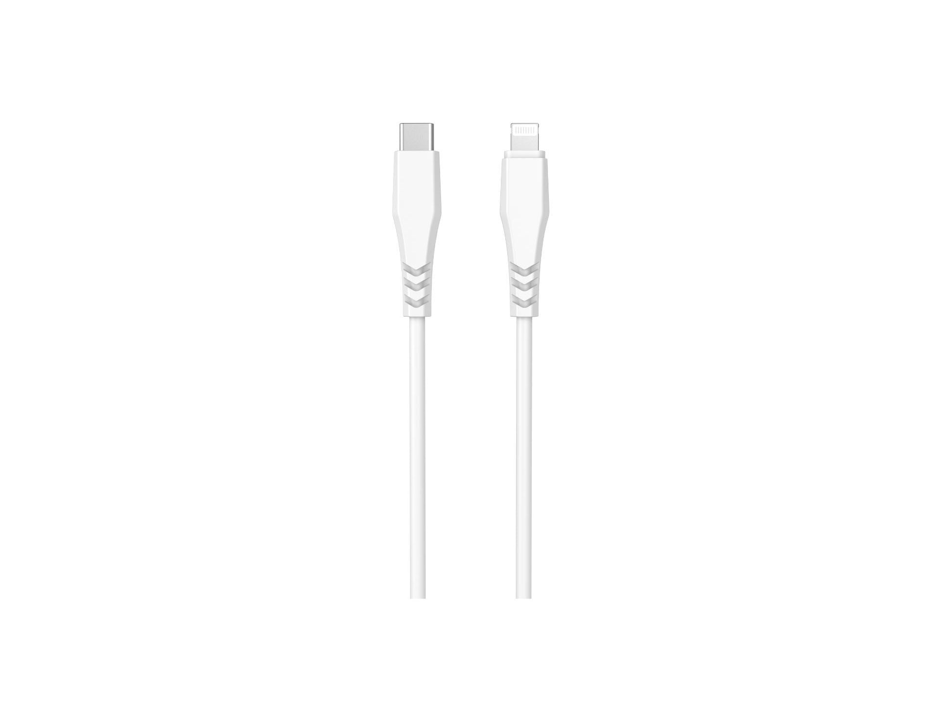 CABO USBC TO 8PIN QILIVE 600183173 BRANCO 1.2M 3A MFI image number 1