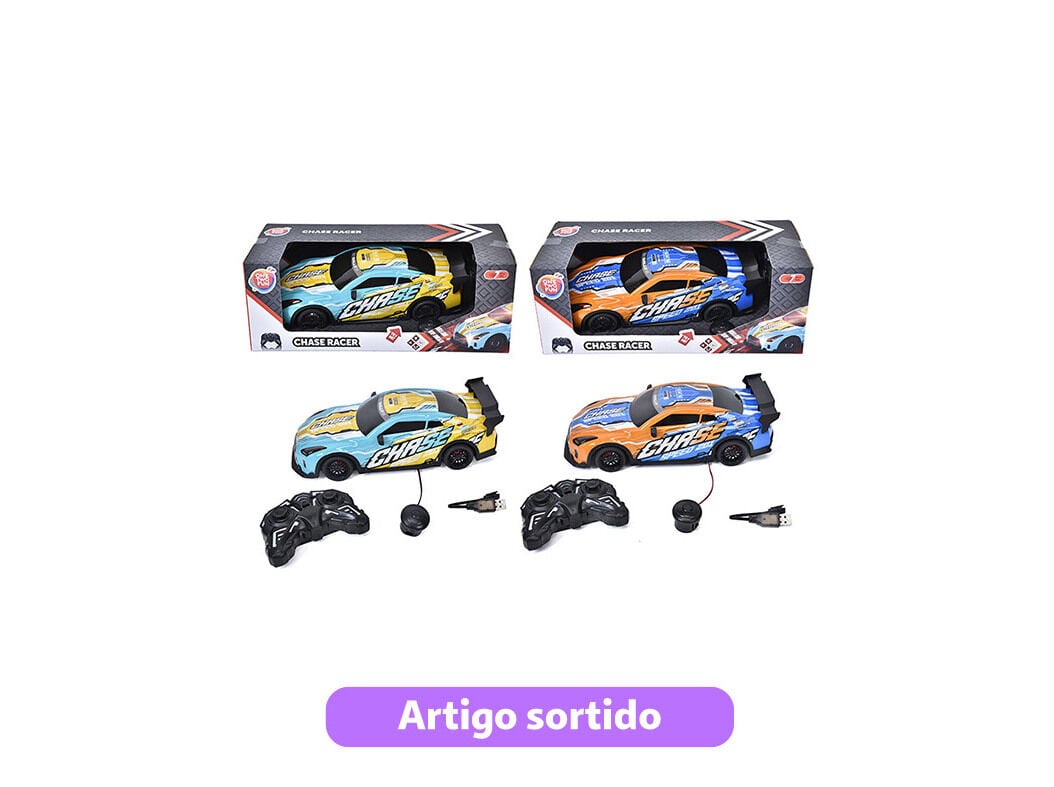 CHASE CAR ONE TWO FUN R/C COM LUZ E SOM CORES SORTIDAS image number 0